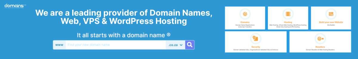Domains.co.za Banner