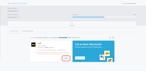 How to manage your Top4 local page through CrazyDomains