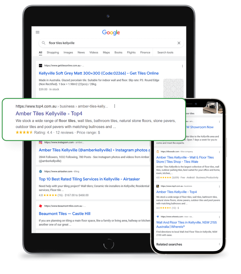 Easily get found on Google with your local Yellow Pages